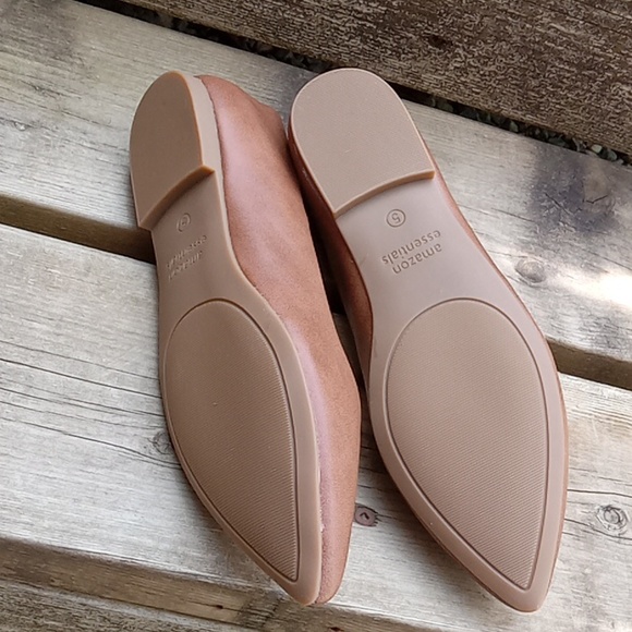 Amazon Essentials Womens Pointed Toe Flat Ballet Shoes Size 5 - Picture 10 of 13